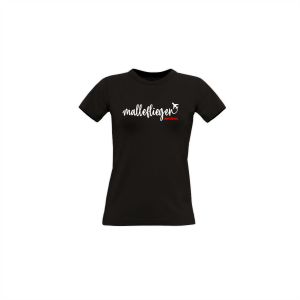 Girly-Shirt "MALLEFLIEGER" schwarz