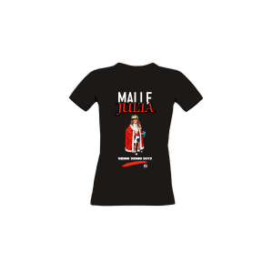 Girly-Shirt "MALLE JULIA" schwarz