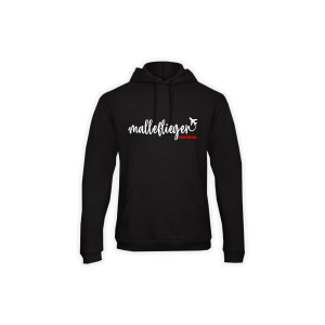 Kapuzen Sweat-Shirt "MALLEFLIEGER" schwarz