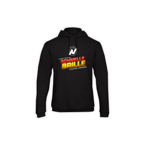 Kapuzen Sweat-Shirt "Schnelle Brille STADION VERSION" schwarz