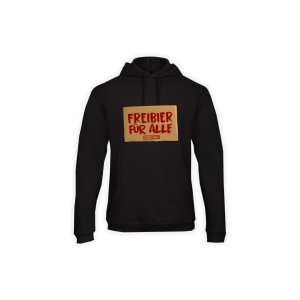 Kapuzen Sweat-Shirt "FREIBIER FÜR ALLE" schwarz
