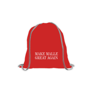 Stoffbeutel "MAKE MALLE GREAT AGAIN" rot