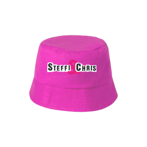 Fischerhut "STEFFI & CHRIS Logo" pink