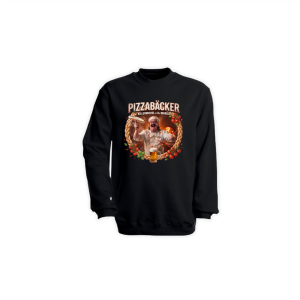 Sweat-Shirt "PIZZABÄCKER" schwarz