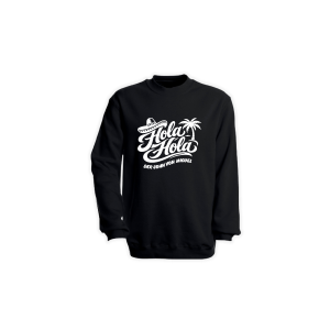 Sweat-Shirt "HOLA HOLA" schwarz