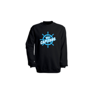 Sweat-Shirt "DER CAPITANO Logo" schwarz
