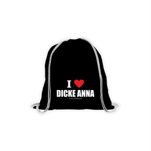 Stoffbeutel "DICKE ANNA" schwarz
