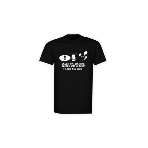 T-Shirt "SAGEN WAS WAHR IST" schwarz