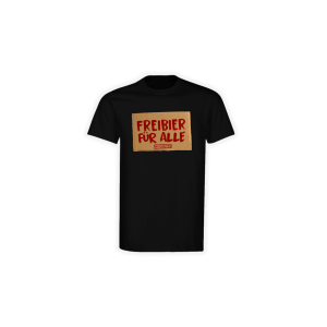 T-Shirt "FREIBIER GÜR ALLE" schwarz