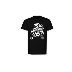 T-Shirt "3 PROMILLE MATCHDAY" schwarz