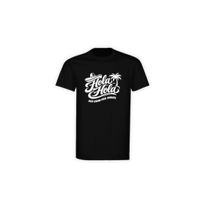 T-Shirt "HOLA HOLA" schwarz