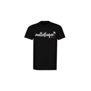 T-Shirt "MALLEFLIEGER" schwarz