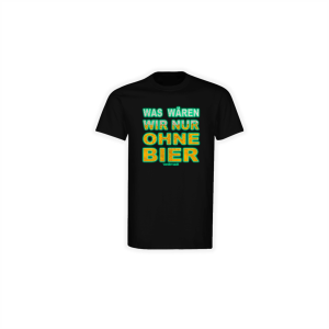 T-Shirt "OHNE BIER" schwarz