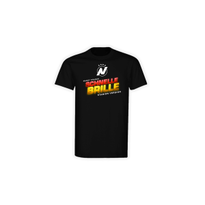 T-Shirt "Schnelle Brille STADION VERSION" schwarz