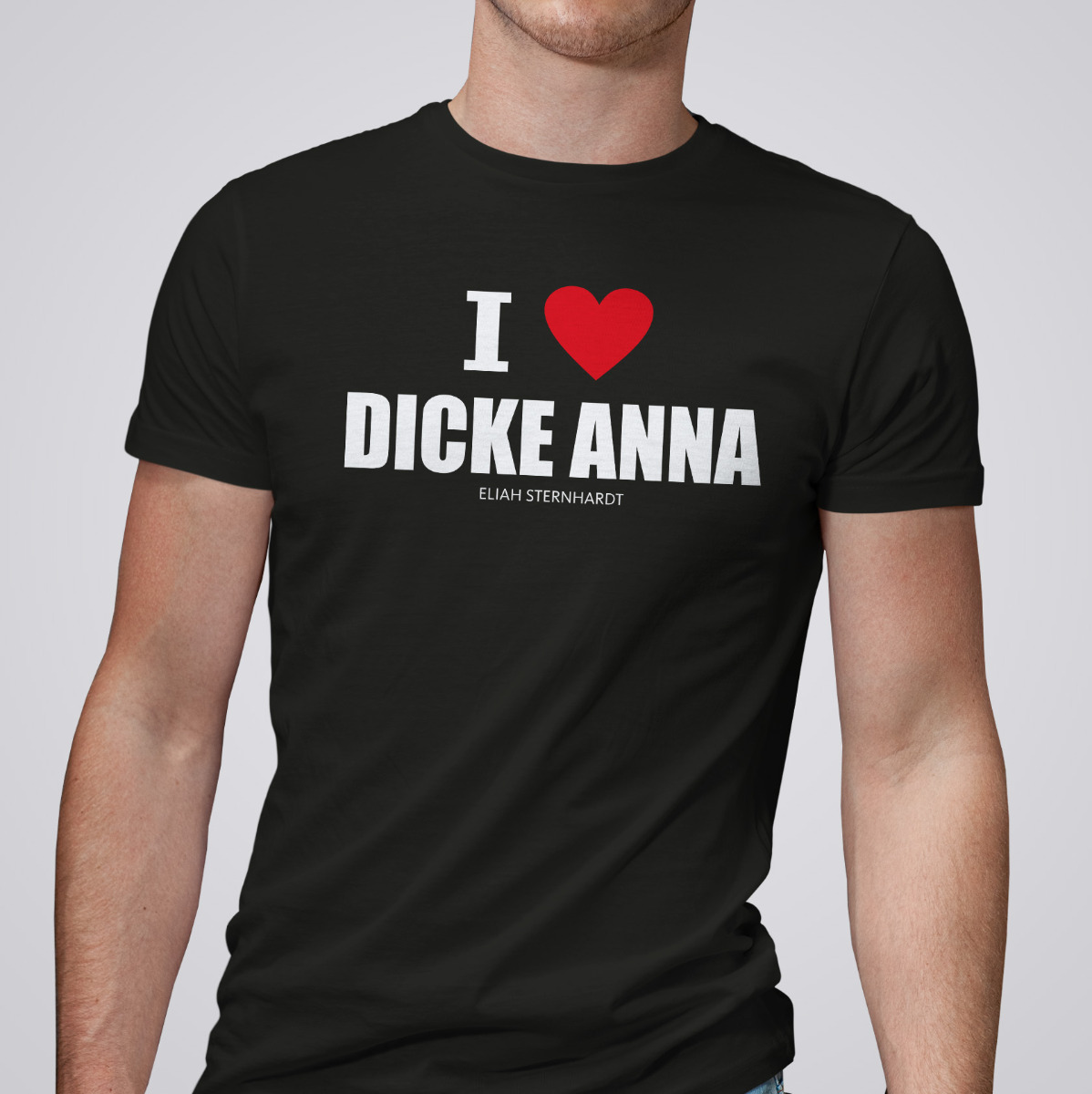T-Shirt „DICKE ANNA” schwarz