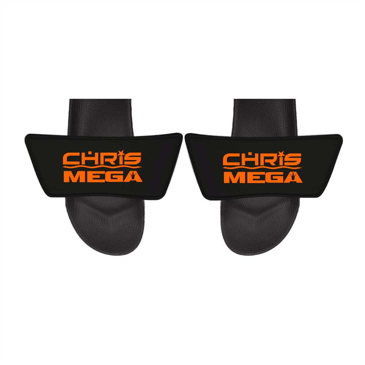 Badelatschen "CHRIS MEGA Logo" schwarz