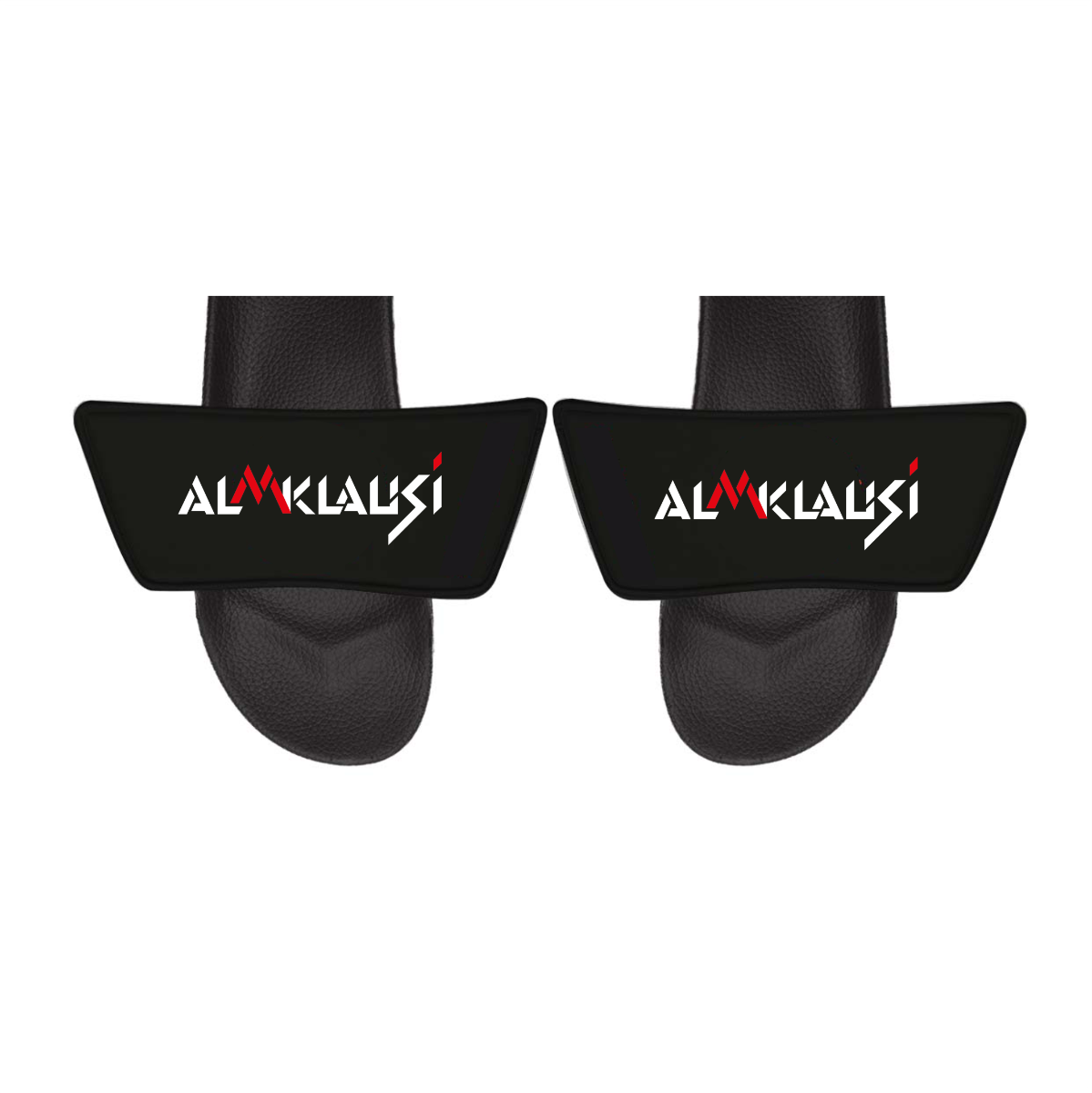 Badelatschen "ALMKLAUSI Logo" schwarz