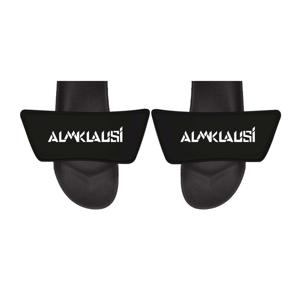Badelatschen "ALMKLAUSI Logo" schwarz