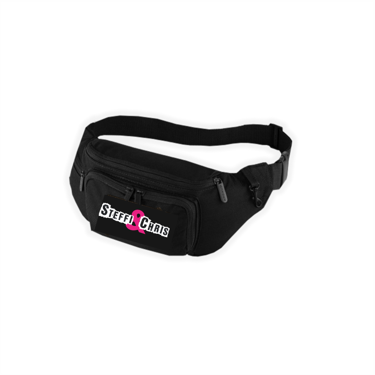 Bauchtasche "STEFFI & CHRIS Logo" schwarz