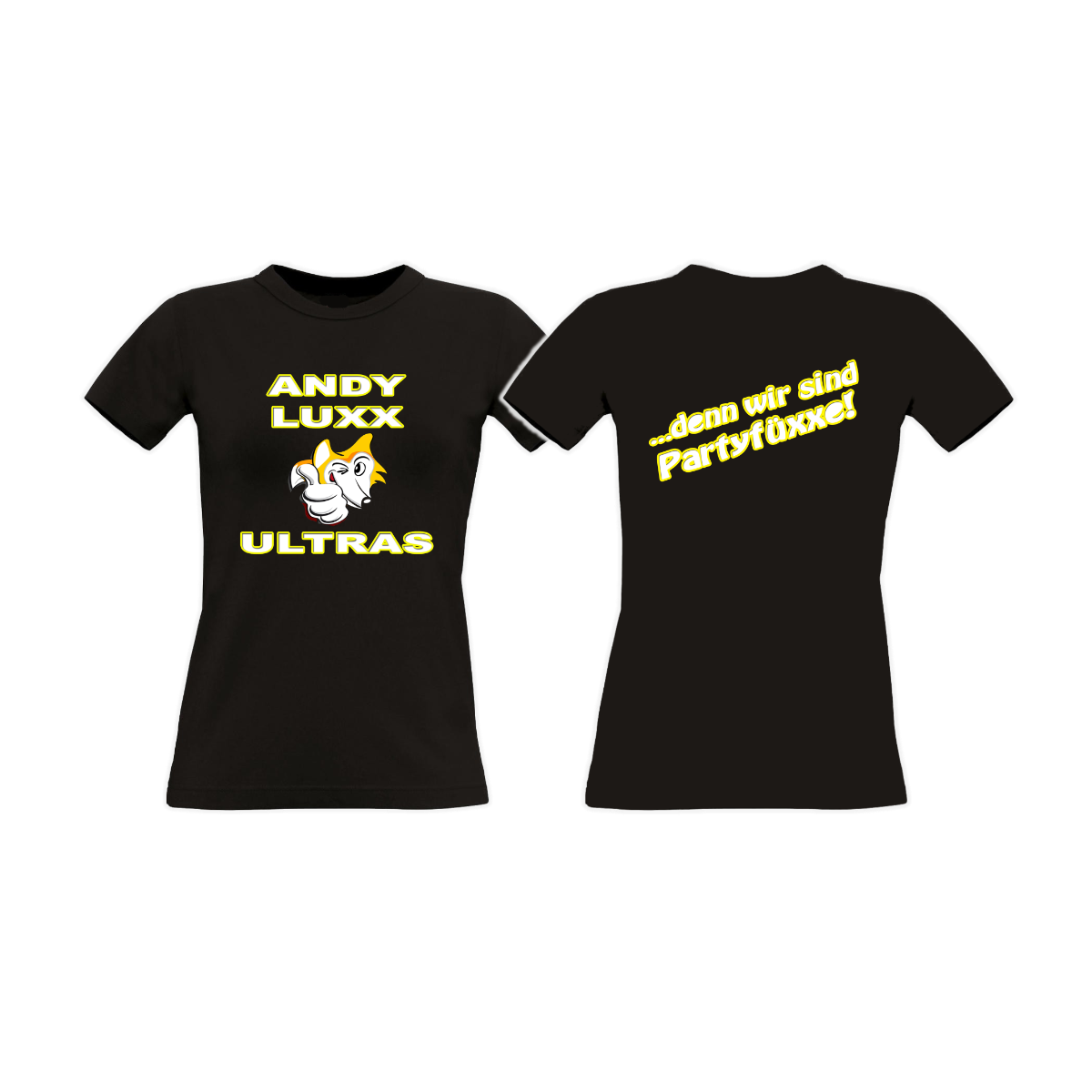 Girly-Shirt „ANDY LUXX ULTRAS” schwarz