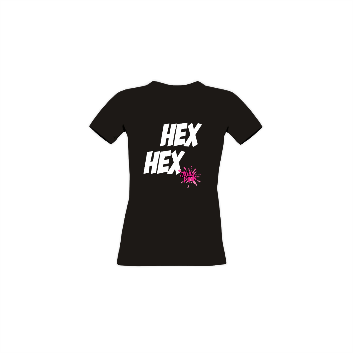 Girly-Shirt "HEX HEX" schwarz
