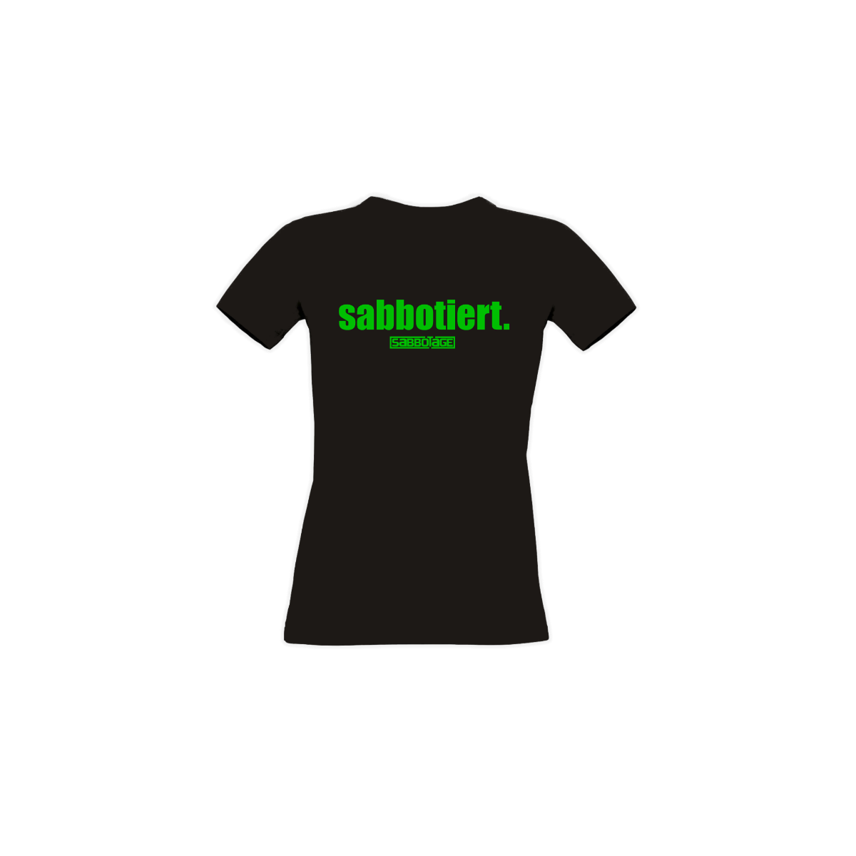 Girly-Shirt "SABBOTIERT." schwarz