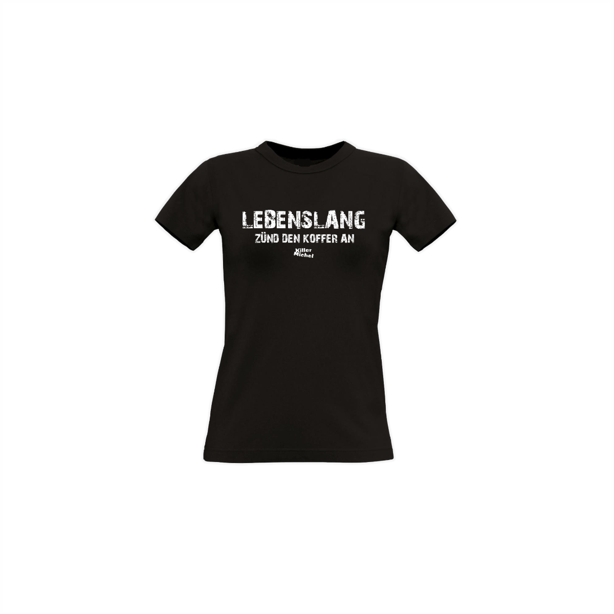 Girly-Shirt "LEBENSLANG" schwarz