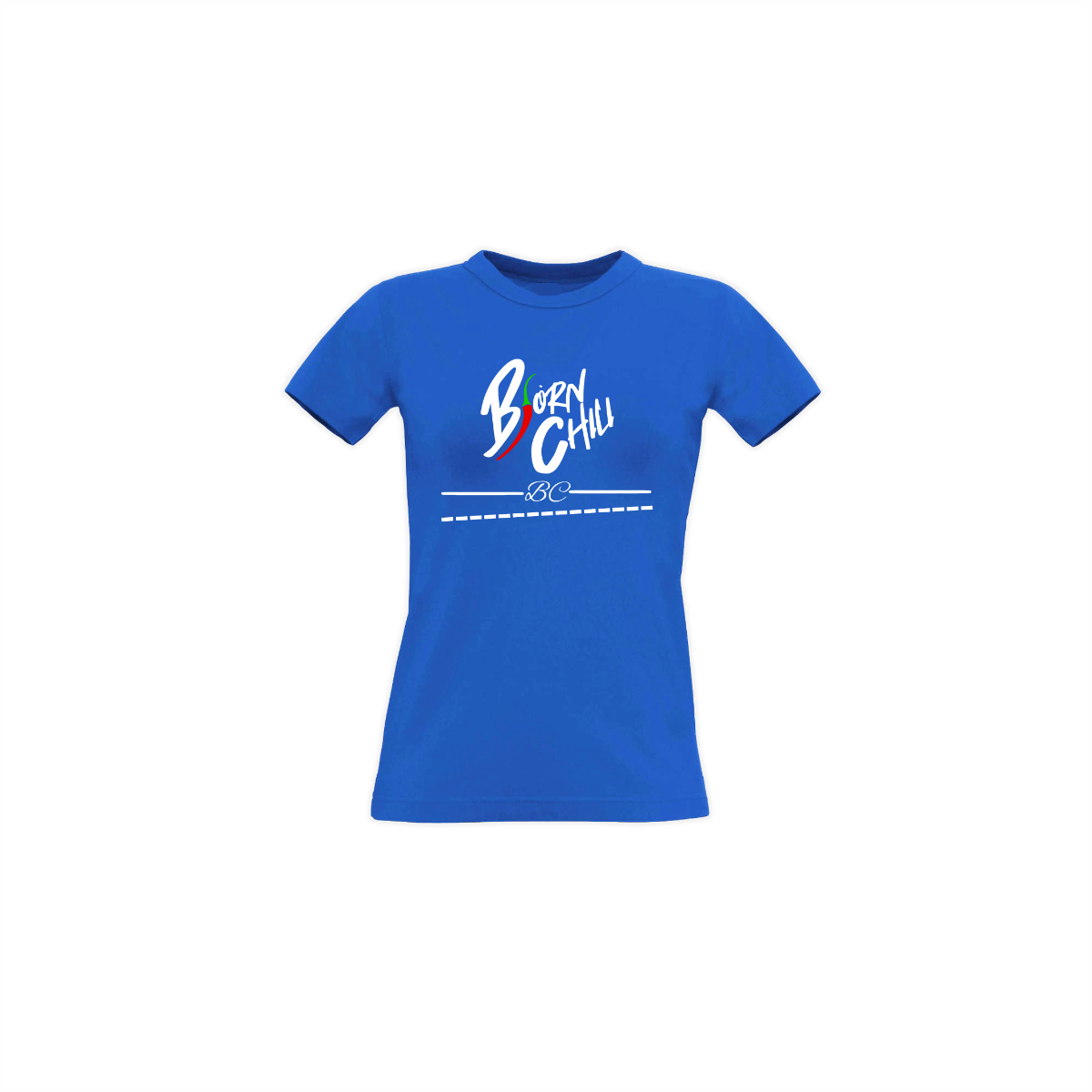 Girly-Shirt "BJÖRN CHILI Logo"" blau