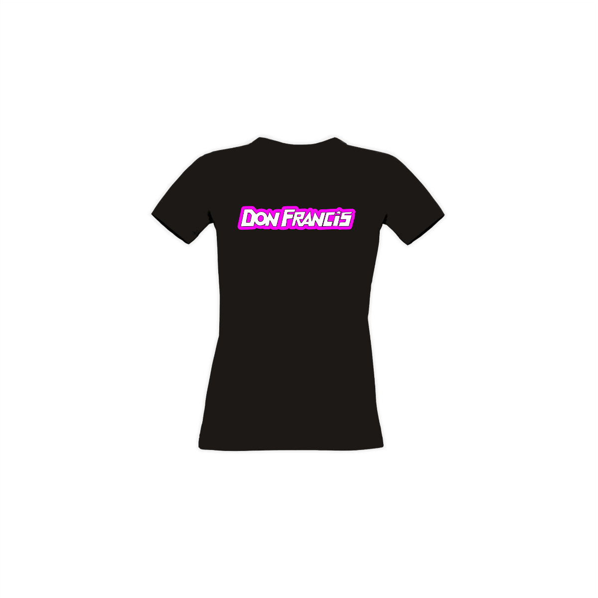 Girly-Shirt "DON FRANCIS Logo" schwarz