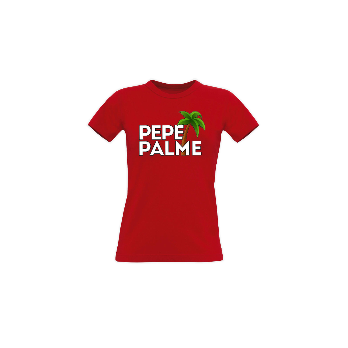 Girly-Shirt "PEPE PALME Logo" rot