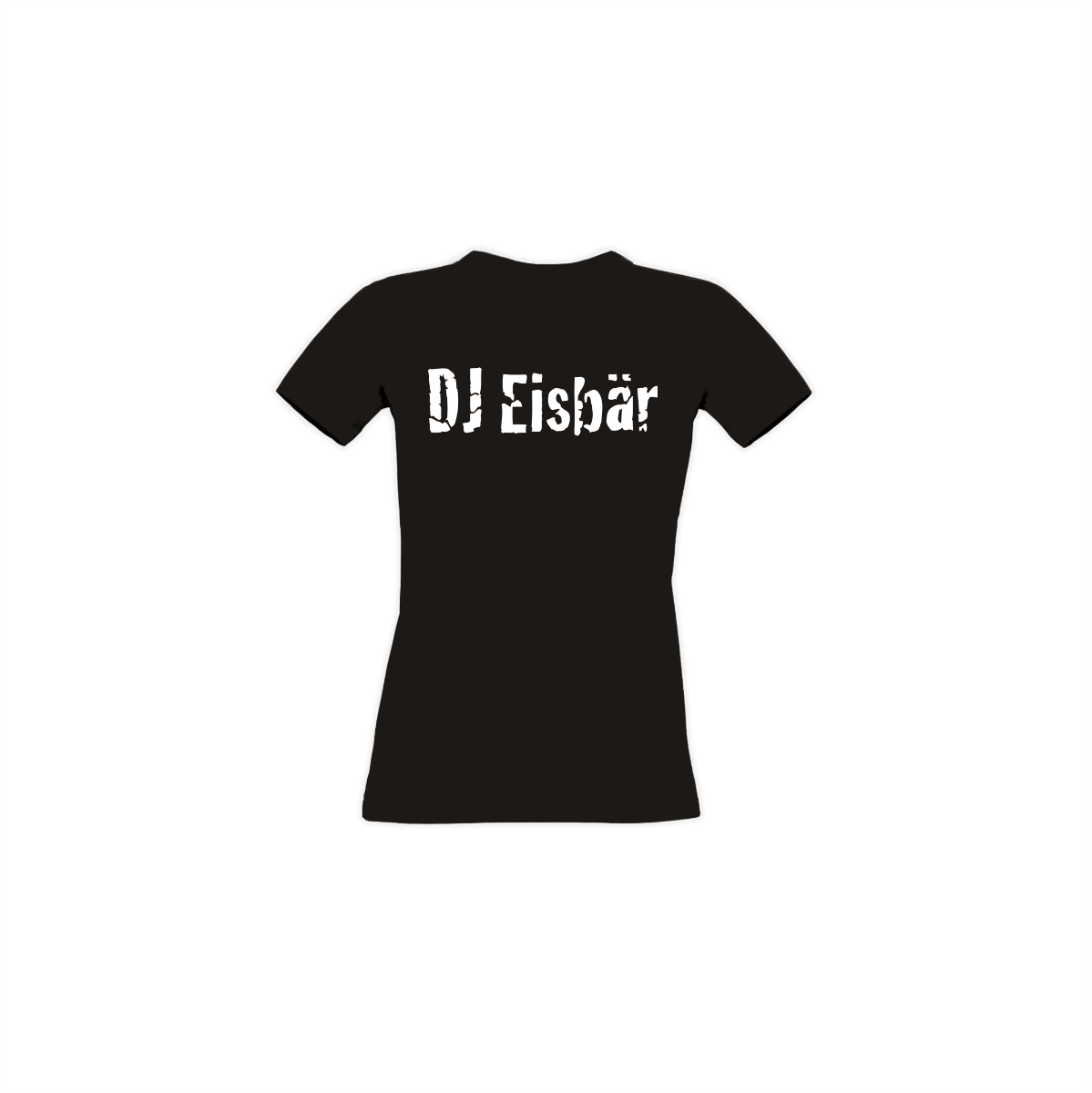 Girly-Shirt "DJ EISBÄR Logo" schwarz