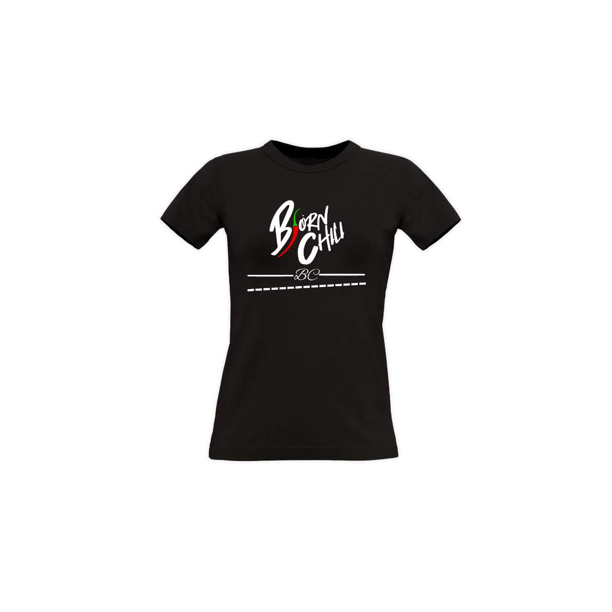Girly-Shirt "BJÖRN CHILI Logo" schwarz