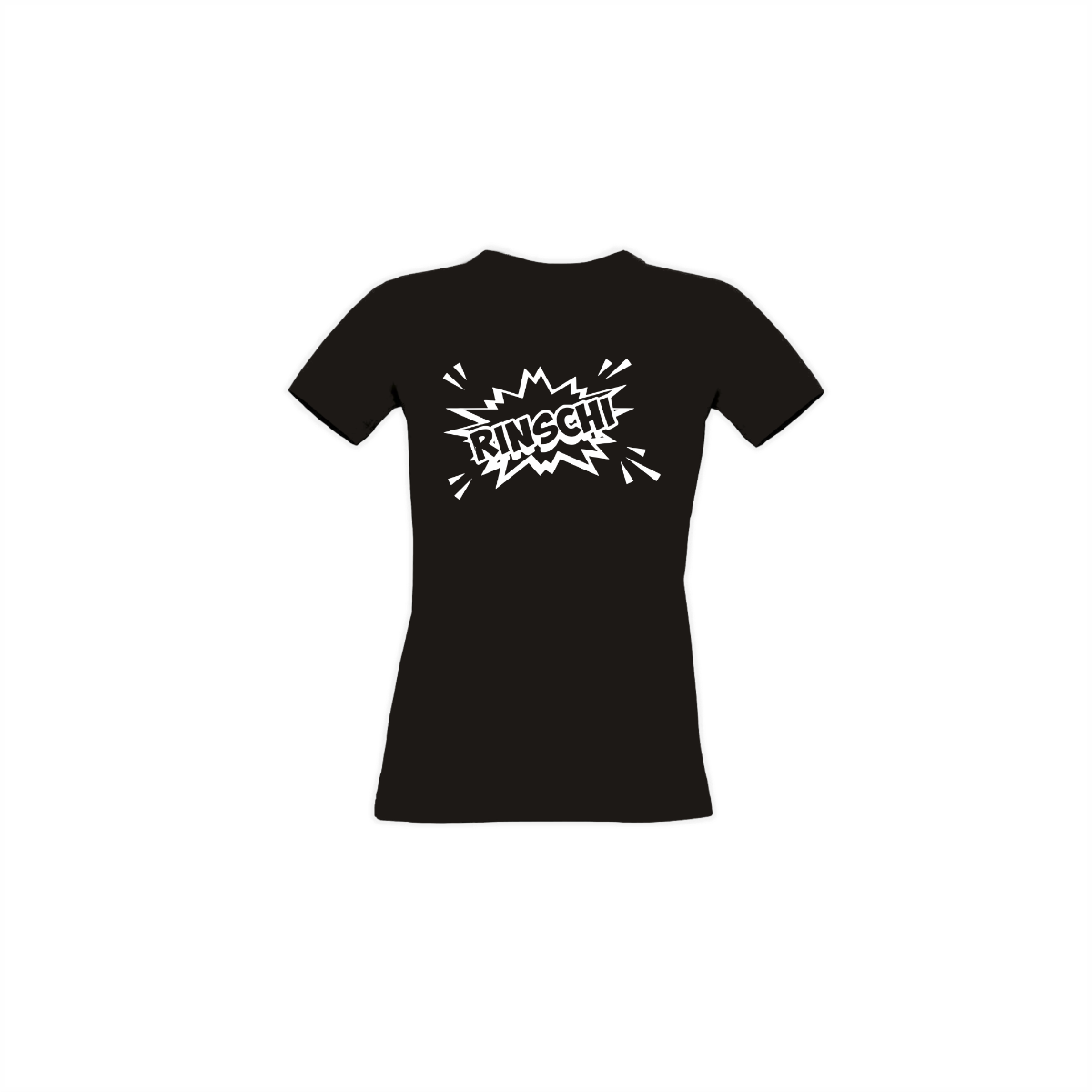 Girly-Shirt "RINSCHI Logo" schwarz