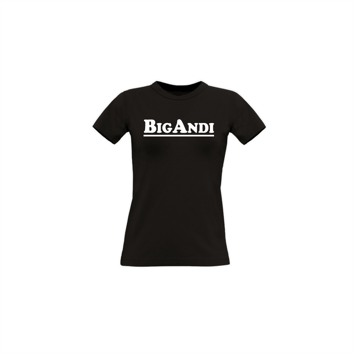 Girly-Shirt "BIGANDI Logo" schwarz