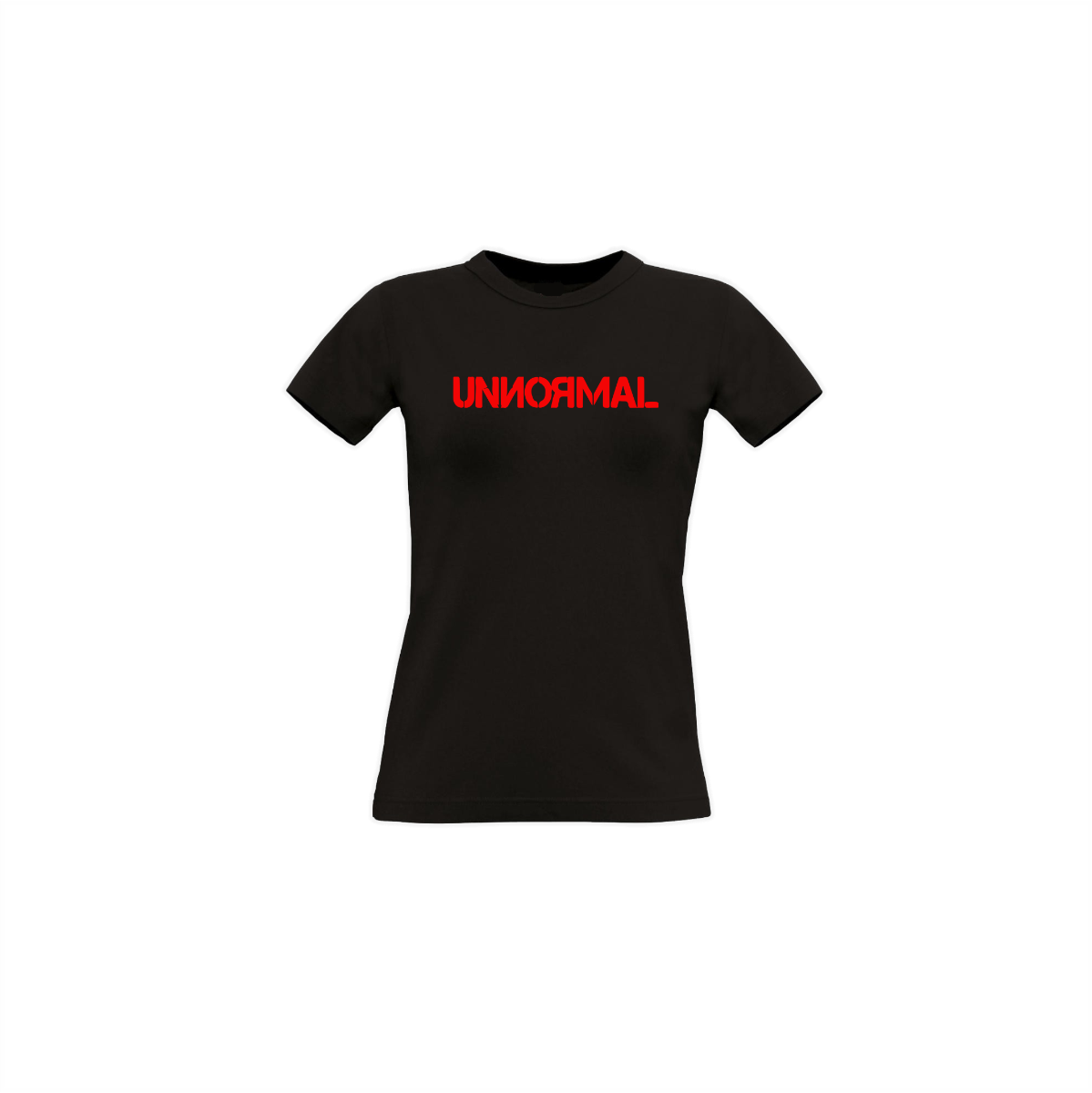 Girly-Shirt "UNNORMAL Logo" schwarz