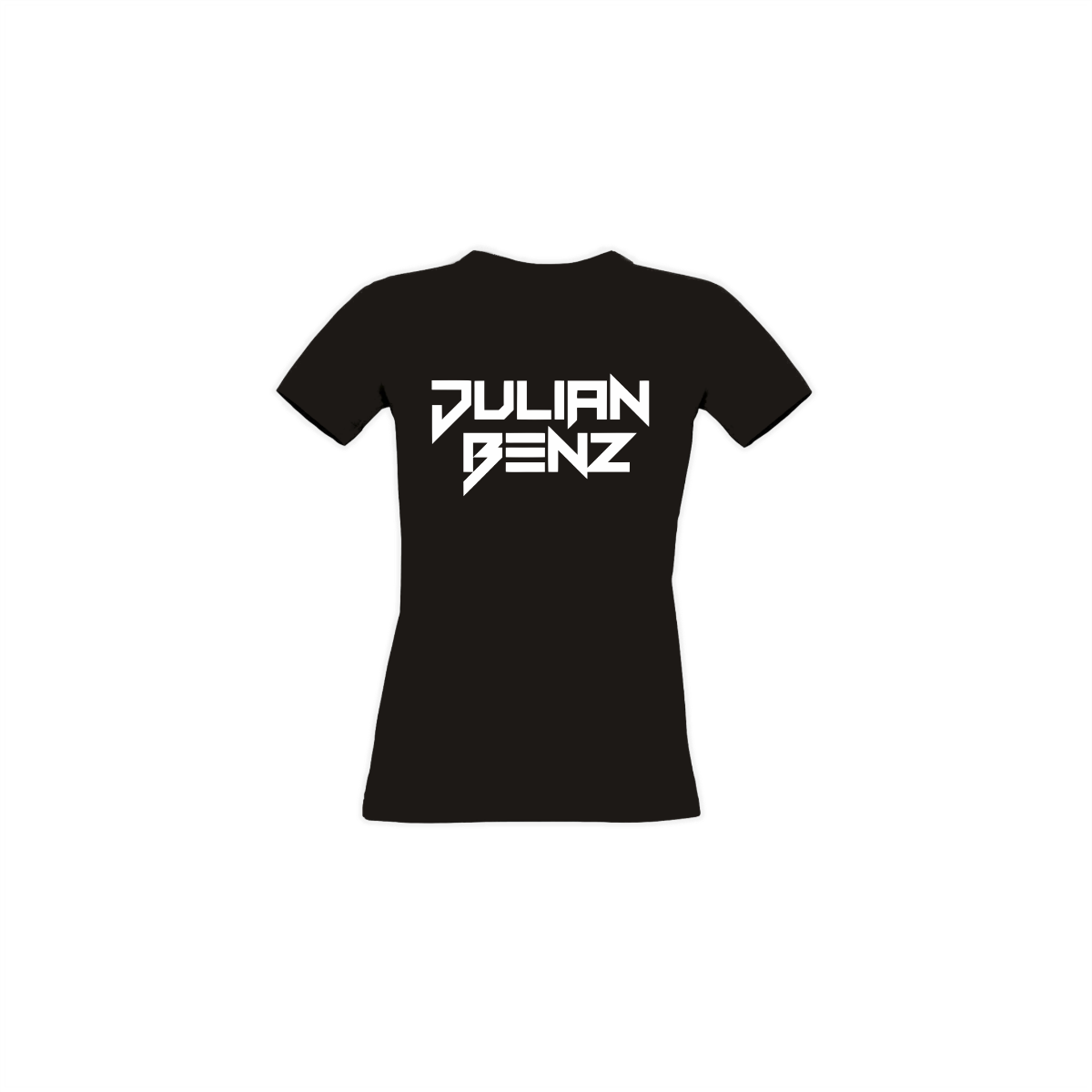 Girly-Shirt "JULIAN BENZ Logo" schwarz