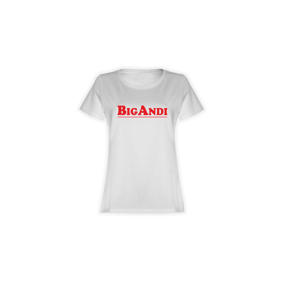 Girly-Shirt "BIGANDI Logo" weiß