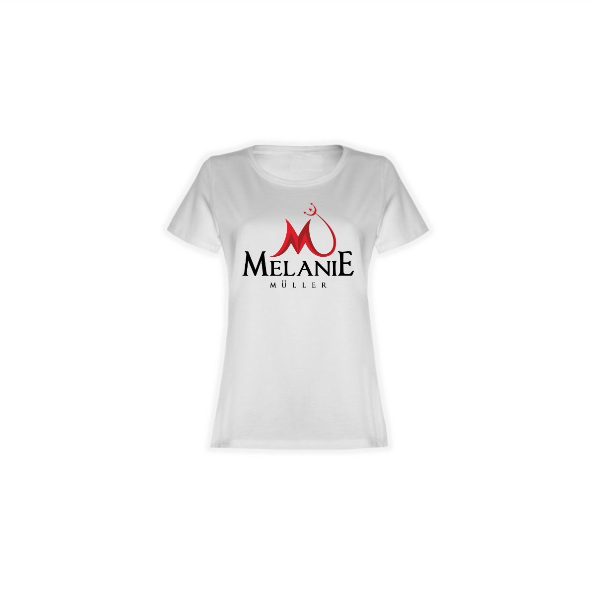 Girly-Shirt "MELANIE MÜLLER Logo" weiß