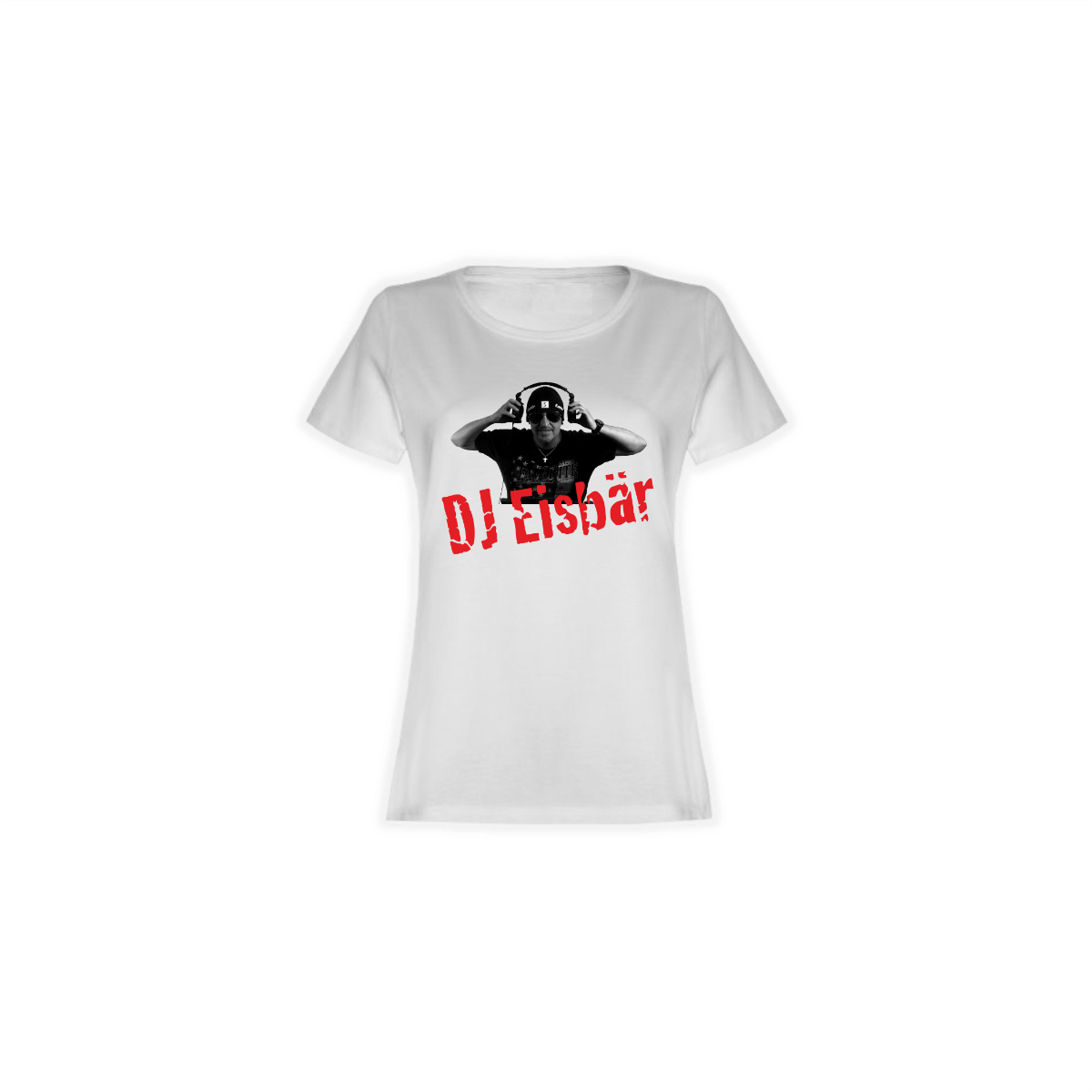 Girly-Shirt "DJ EISBÄR Logo" weiß