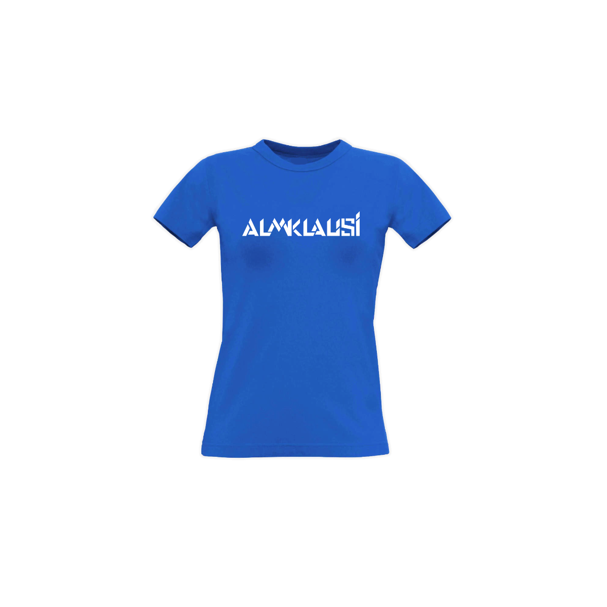 Girly-Shirt "ALMKLAUSI Logo" blau