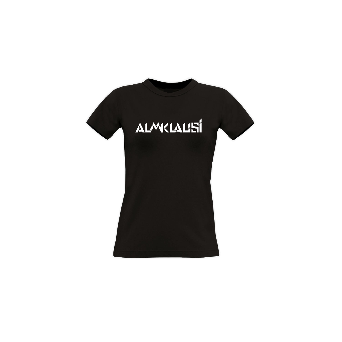 Girly-Shirt "ALMKLAUSI Logo" schwarz