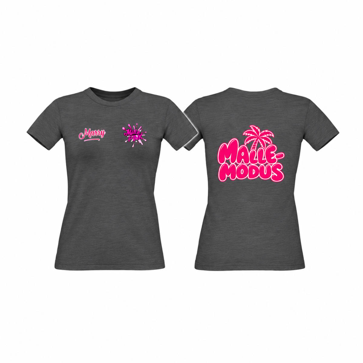 Girly-Shirt "MALLEMODUS" dunkelgrau