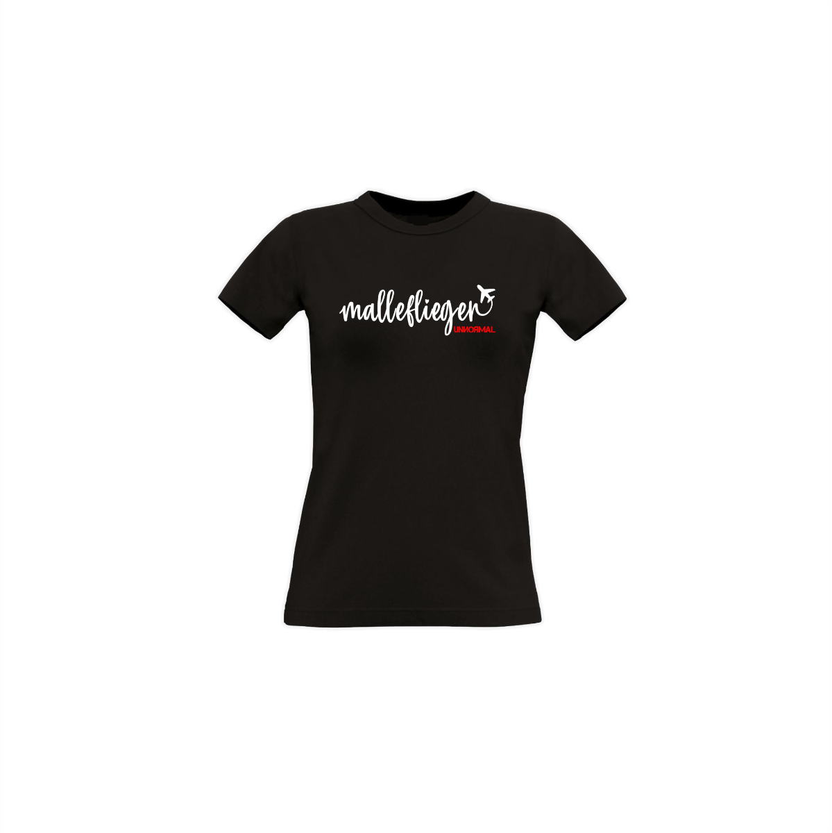 Girly-Shirt "MALLEFLIEGER" schwarz