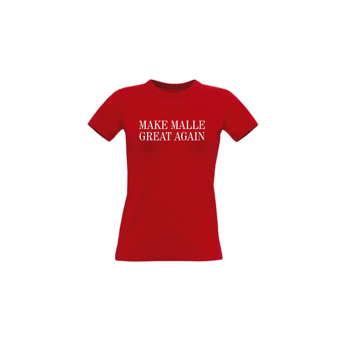 Girly-Shirt "MAKE MALLE GREAT AGAIN" rot