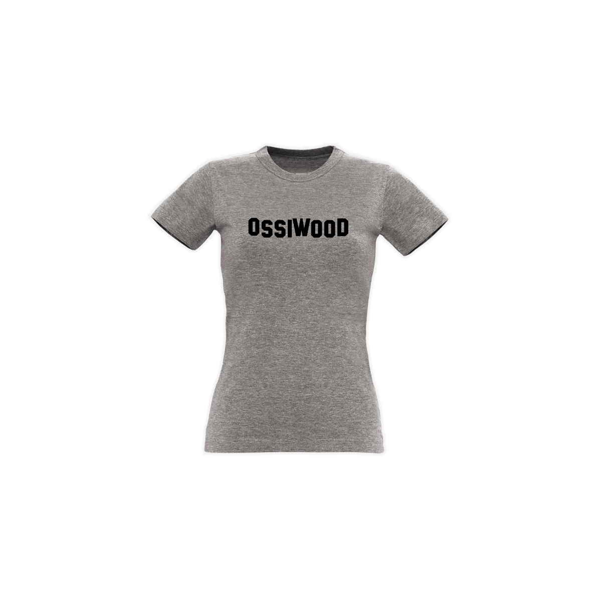 Girly-Shirt "OSSIWOOD" grau