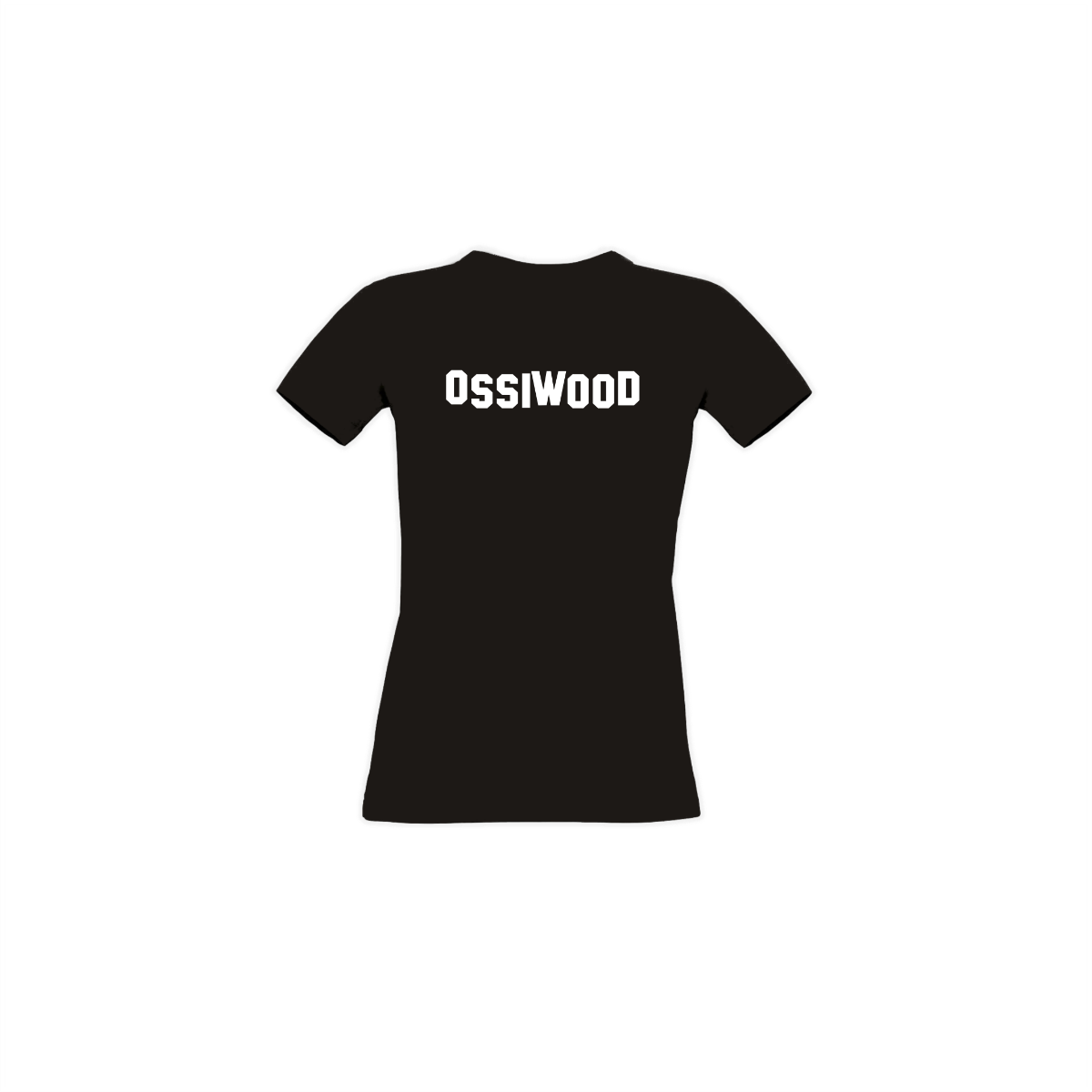 Girly-Shirt "OSSIWOOD" schwarz