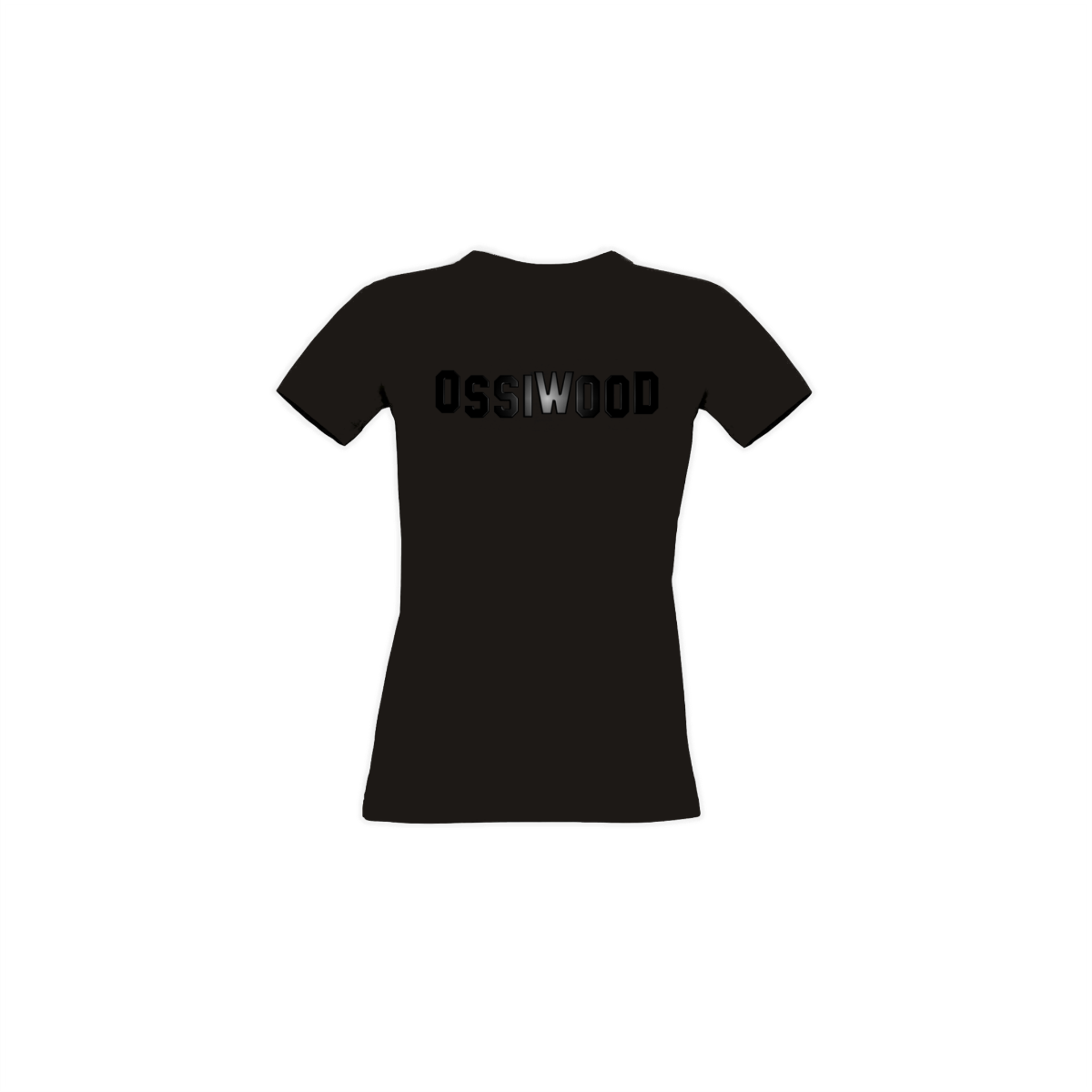 Girly-Shirt "OSSIWOOD" Blackedition, schwarz