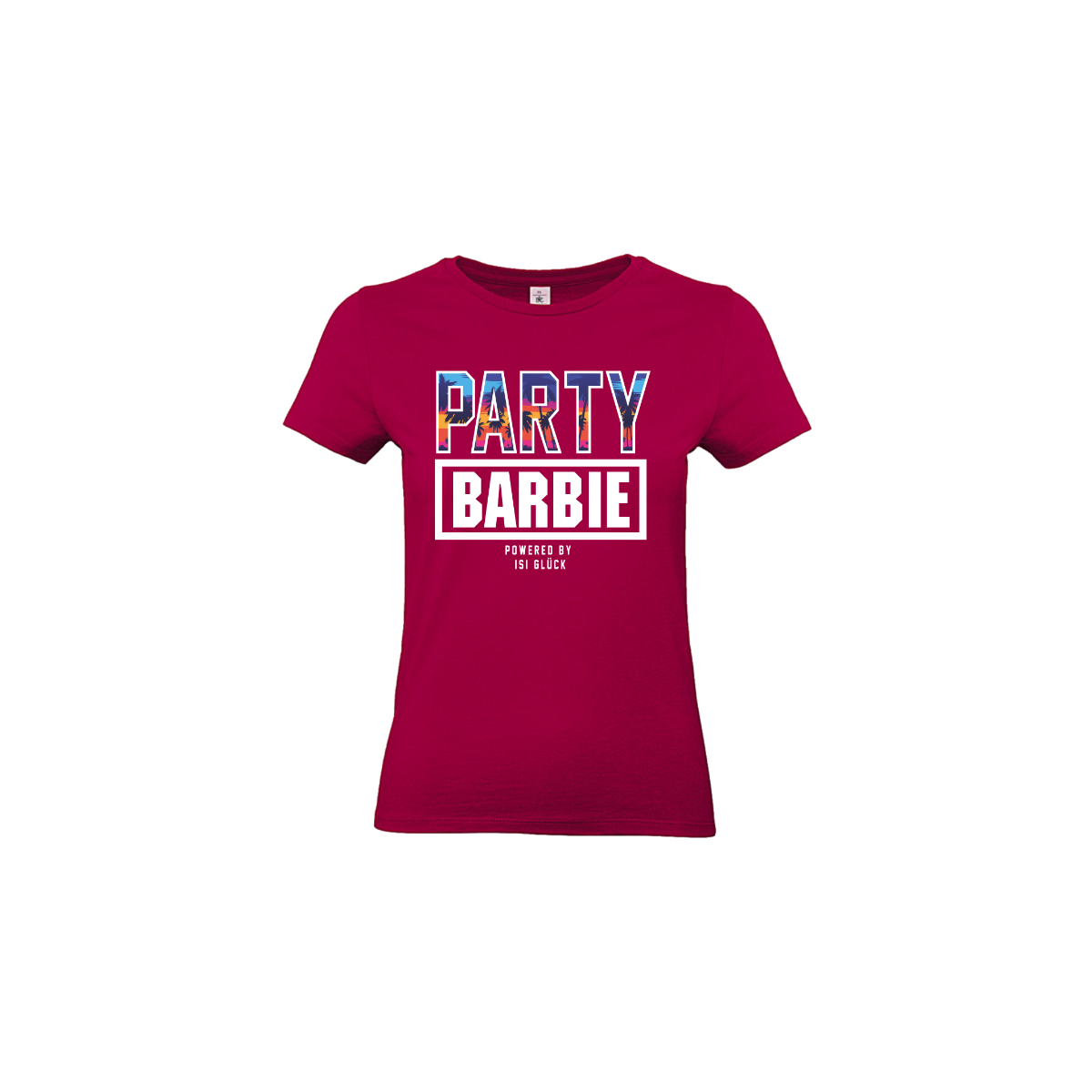 Girly-Shirt "PARTYBARBIE" sorbet
