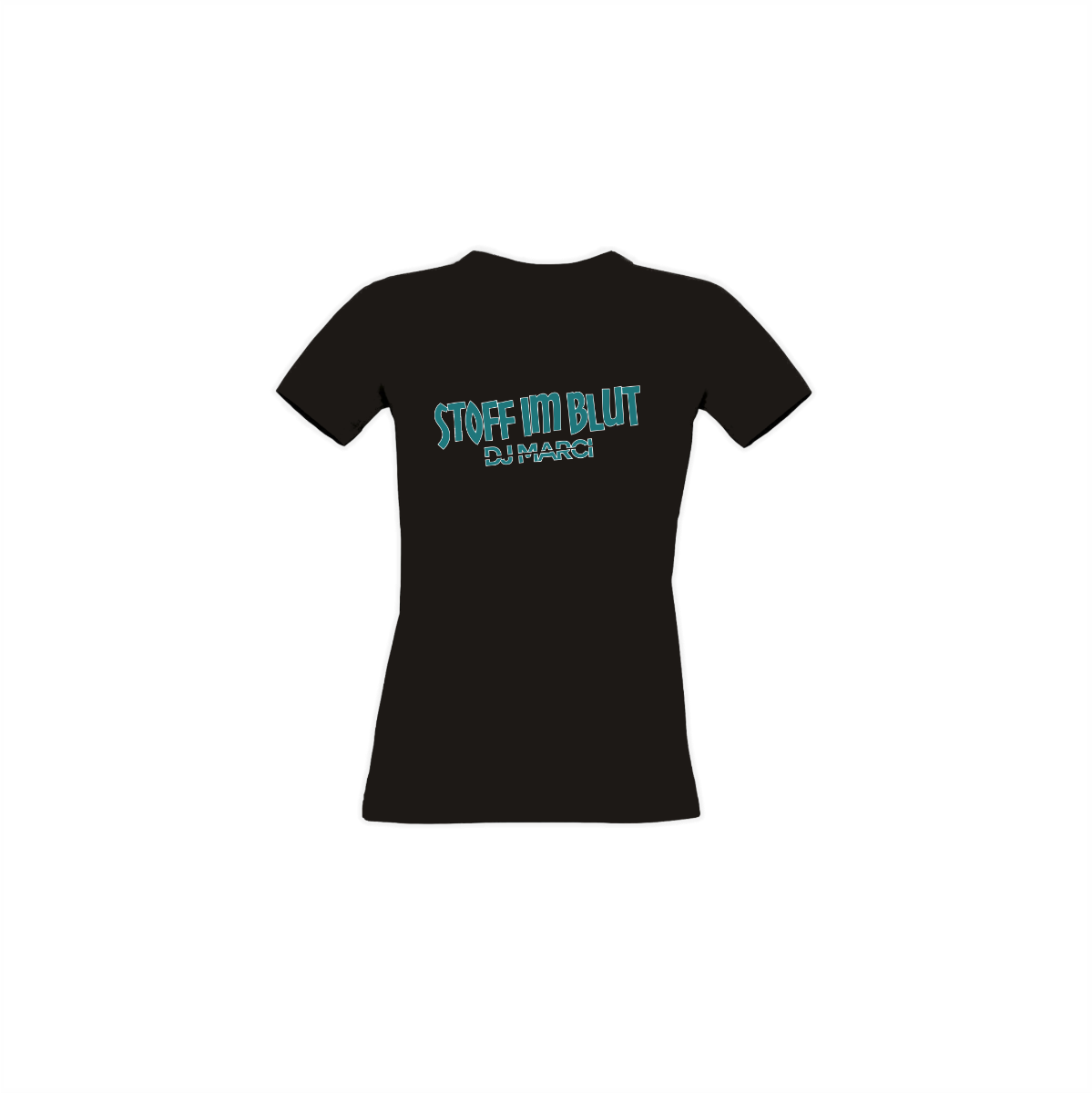 Girly-Shirt "STOFF IM BLUT" schwarz