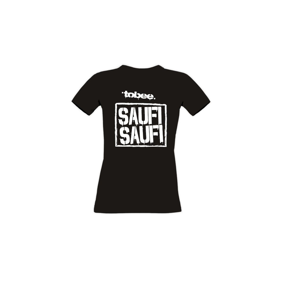 Girly-Shirt "SAUFI SAUFI" schwarz